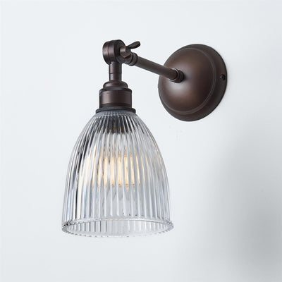 Old School Electric Elongated Prismatic Wall Light - Adjustable Arm