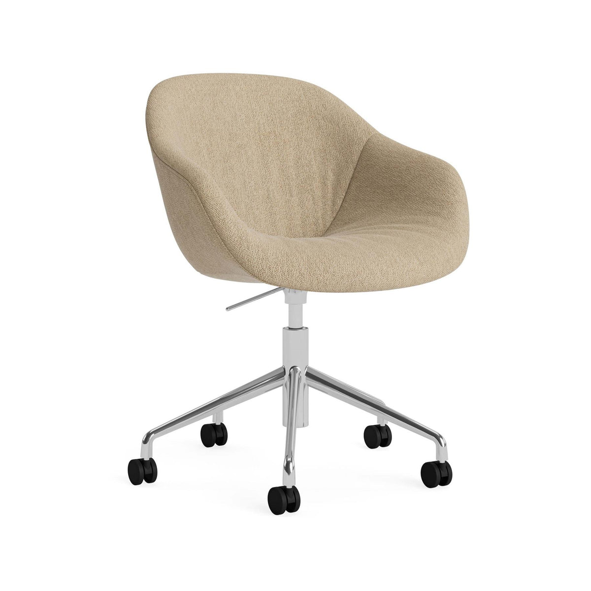 HAY AAC 253 Chair, Soft Upholstery - 5 Star Swivel Base, Gas Lift and Wheels