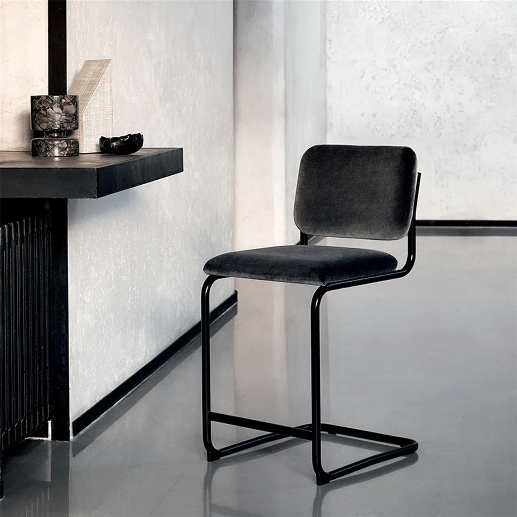 【mi】Cesca Armless Chair Black Knoll Cesca Armless Chair With Upholstered Seat & Cane Back