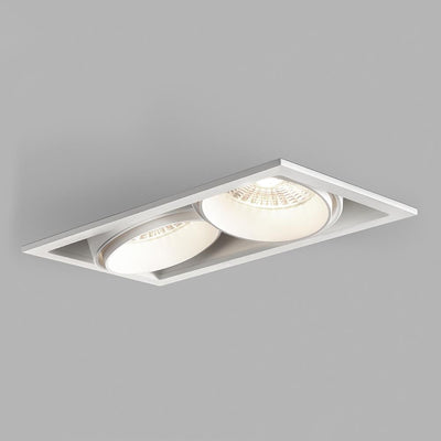 Outlet Light Point Ghost Recessed Ceiling Light - Double - Small, White