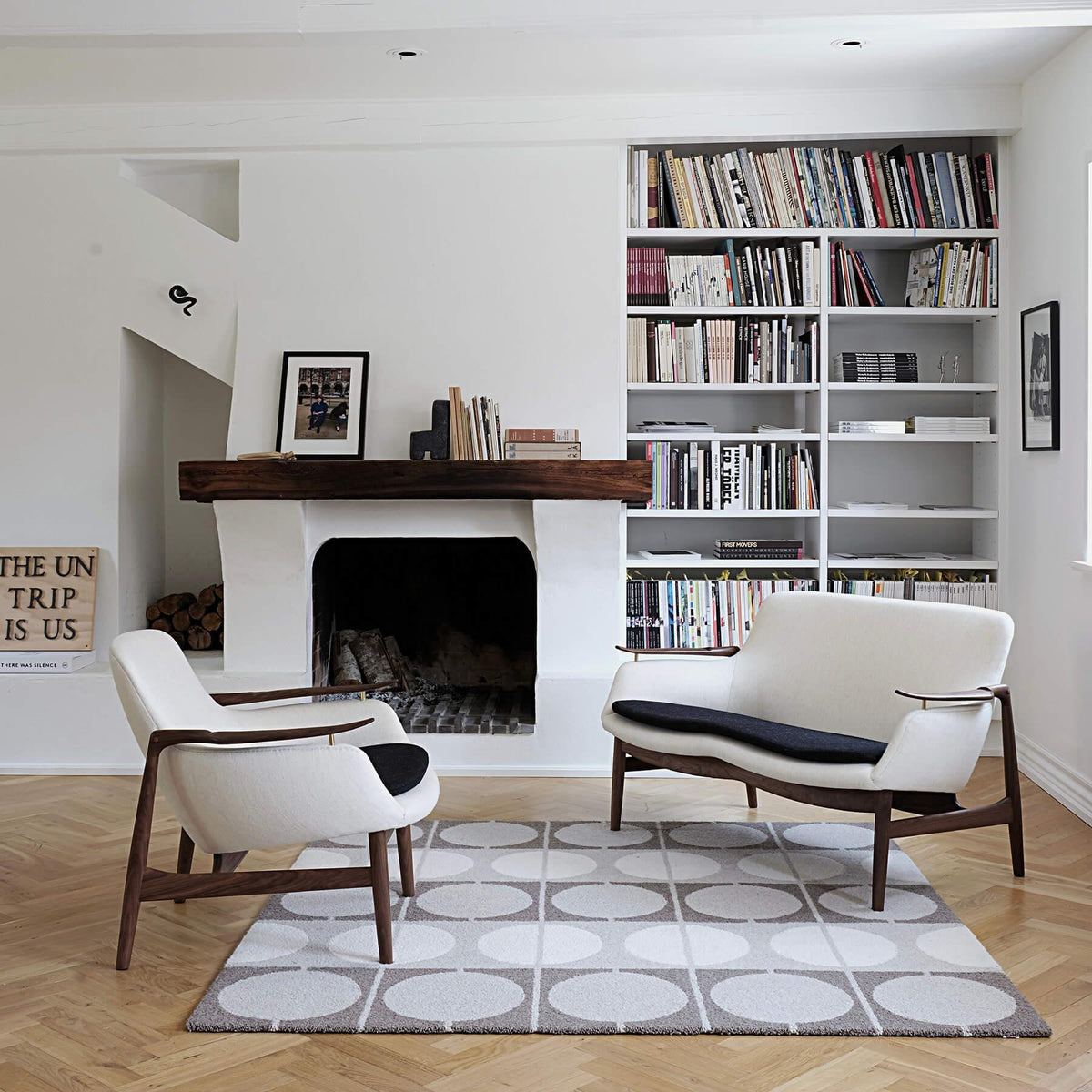 Finn Juhl The 53 Sofa in Dark Oiled Oak
