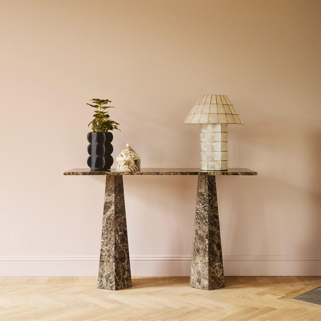 Dusty Deco Hexagon Console Table