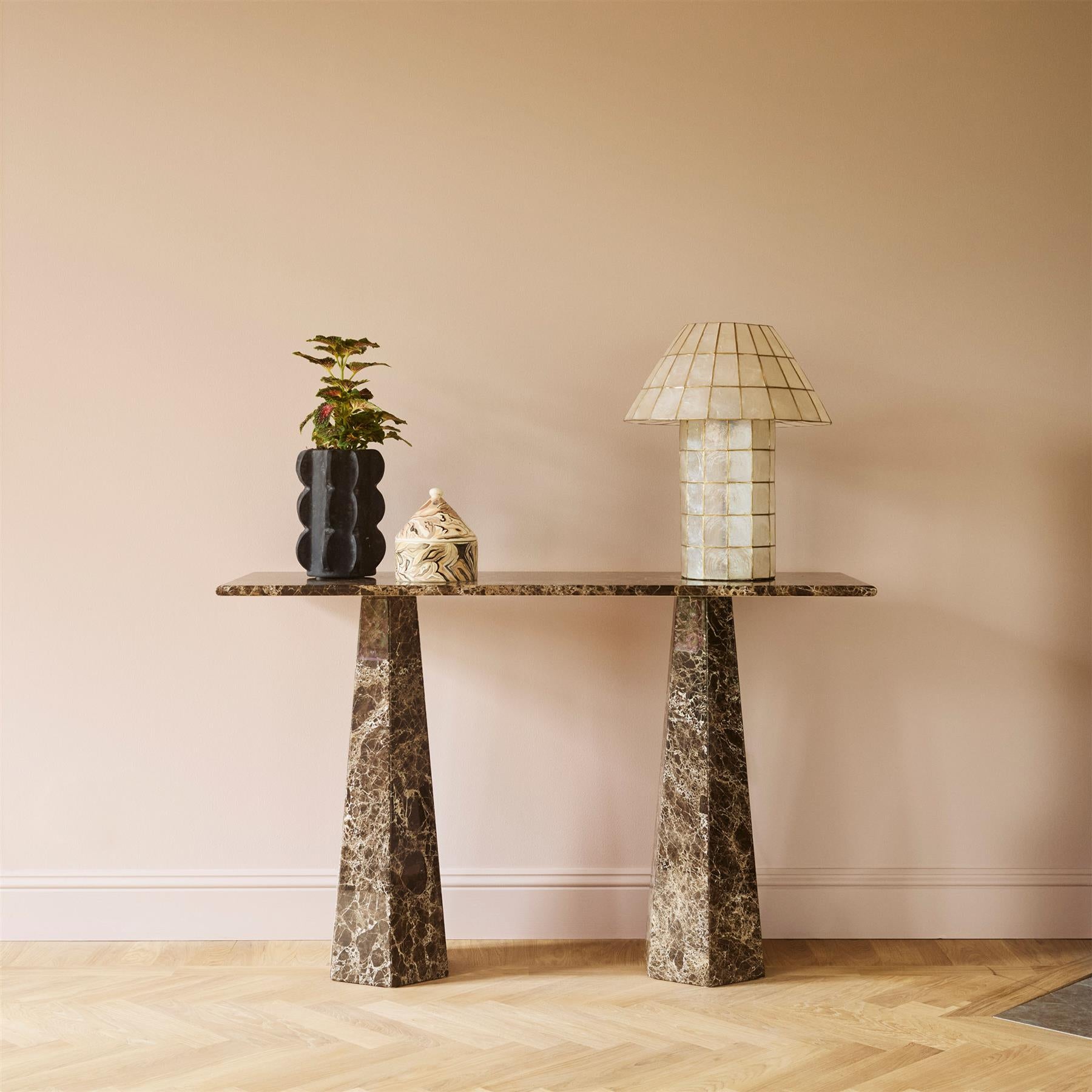 Dusty Deco Hexagon Console Table