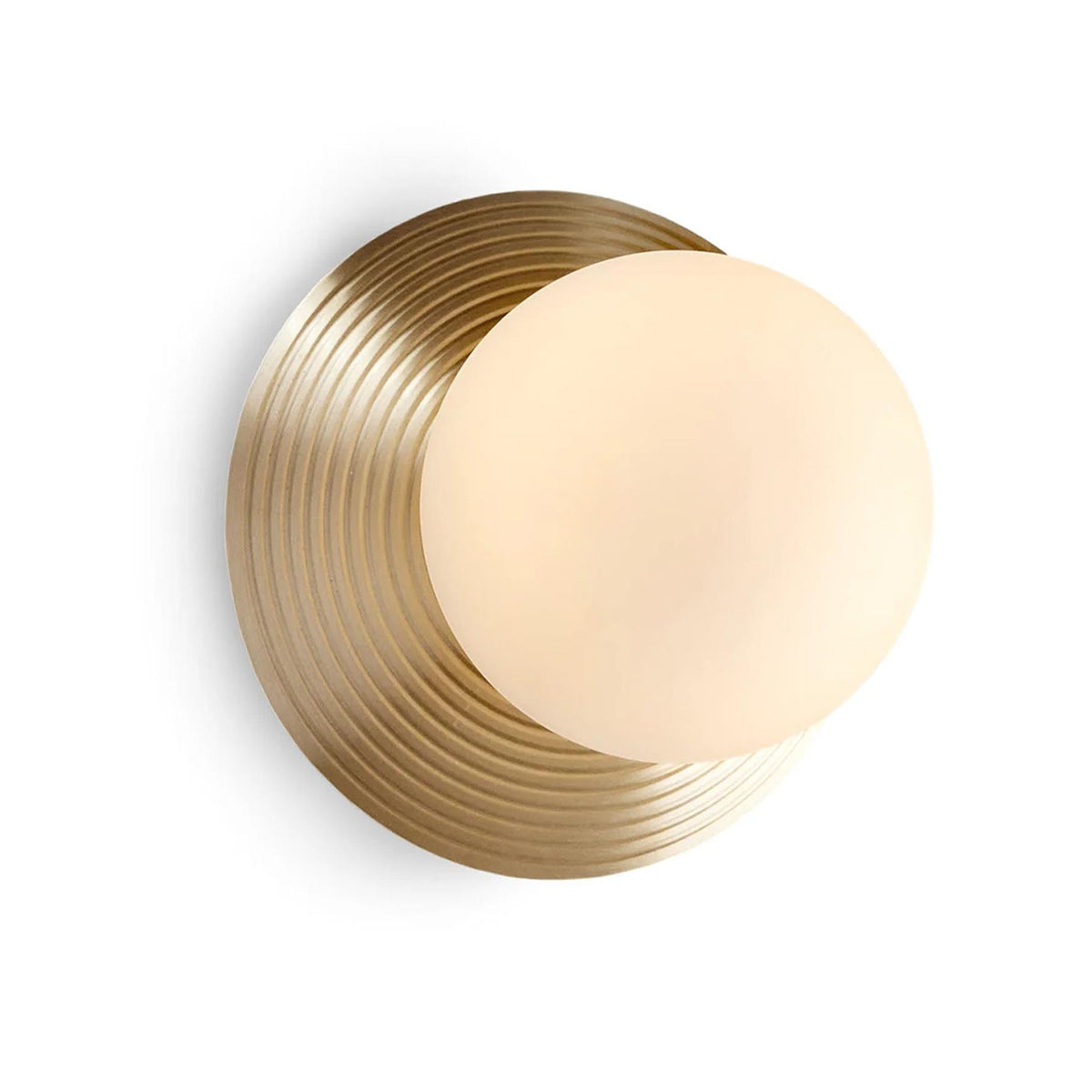J. Adams Orbit Brass Wall Light