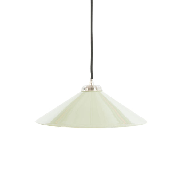 Outlet French Ceramic Pendant Light - Light Green