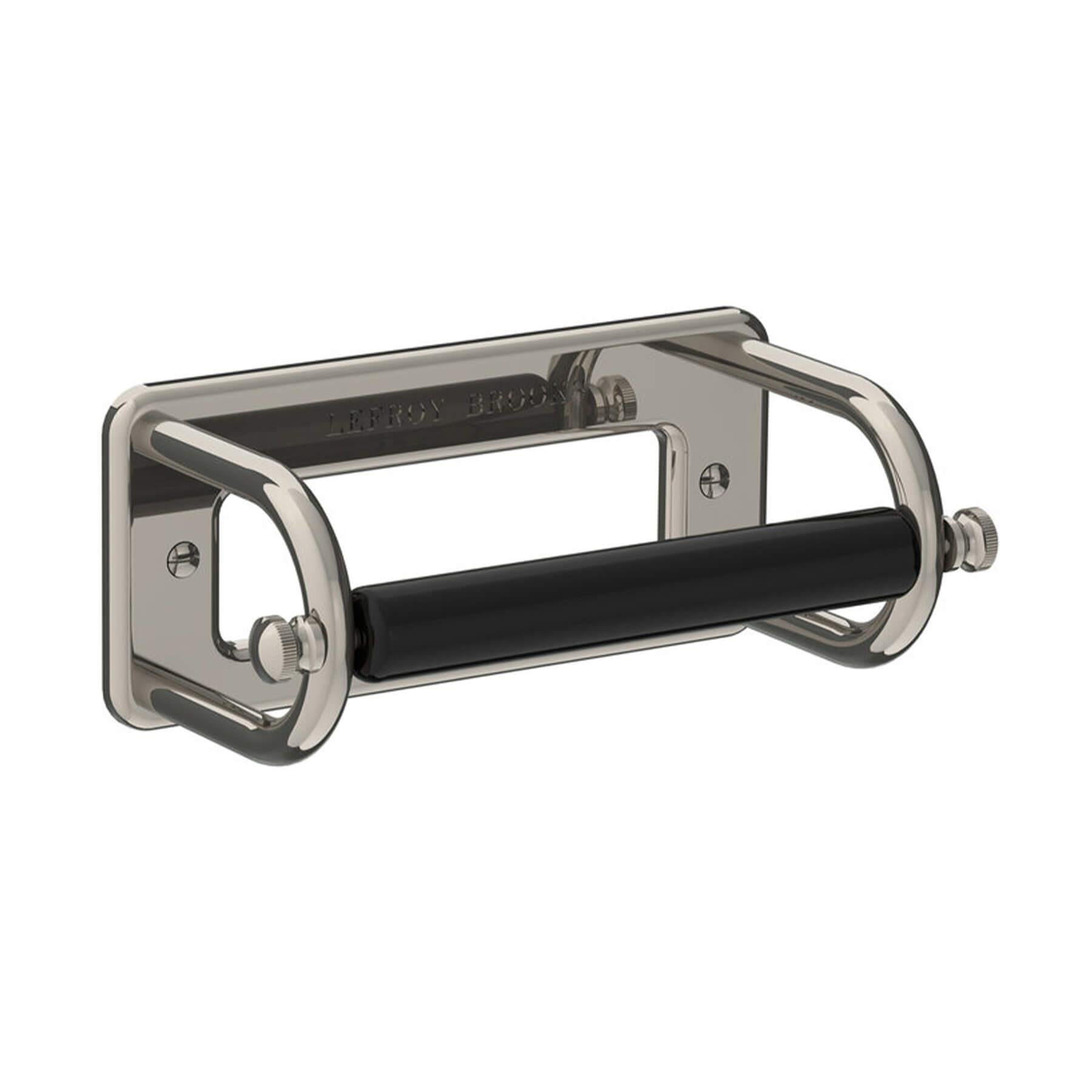 Lefroy Brooks Classic Paper Holder with Black Ceramic Bar BK4500