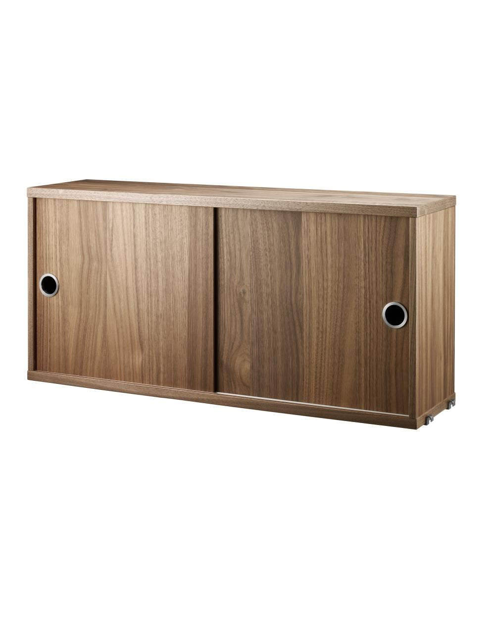 String Furniture String Cabinet with Sliding Doors