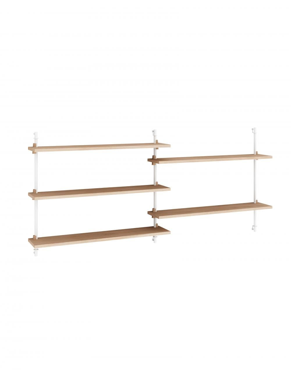 MOEBE Wall Shelving Set Double