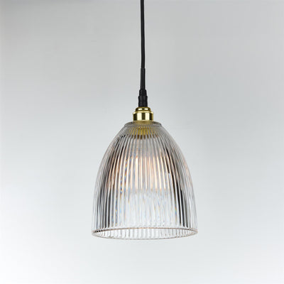 Old School Electric Elongated Prismatic Pendant Light : Bathroom Version