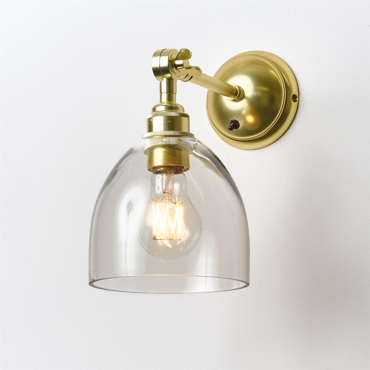Old School Electric Bell Wall Light : Adjustable Arm