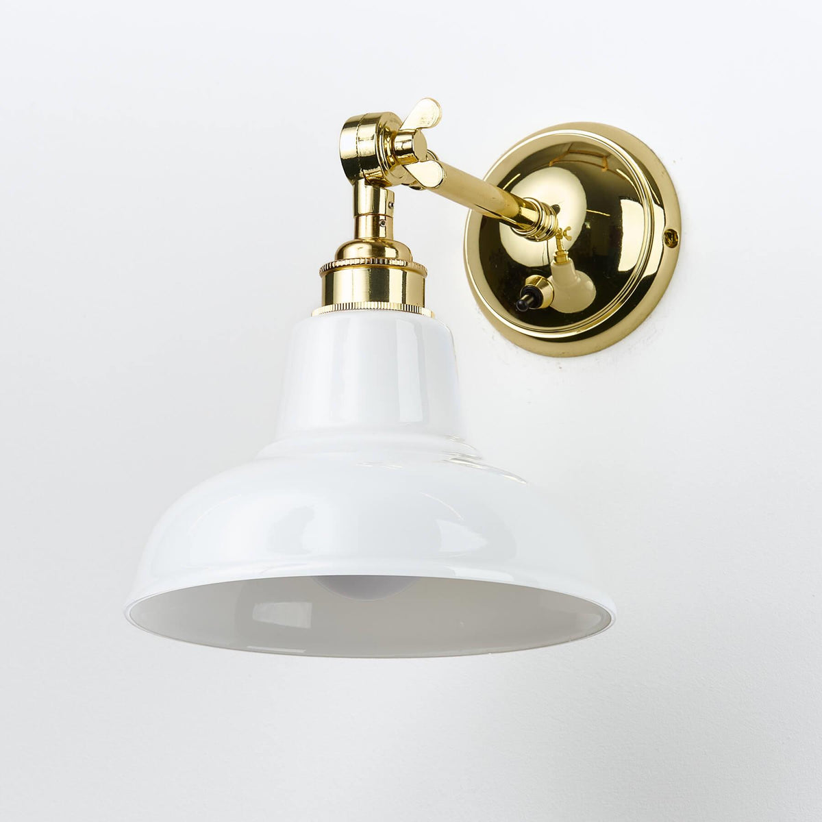 Old School Electric Factory Wall Light : Adjustable Arm