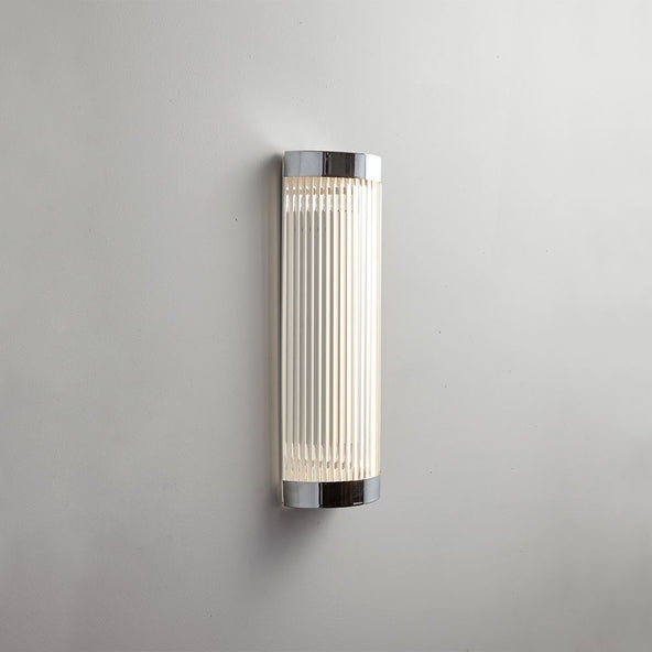 Outlet Davey Wide Bathroom Pillar Light - IP44 LED - Small, Chrome