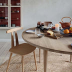 MAKE nordic Holmen Extendable Round Dining Table