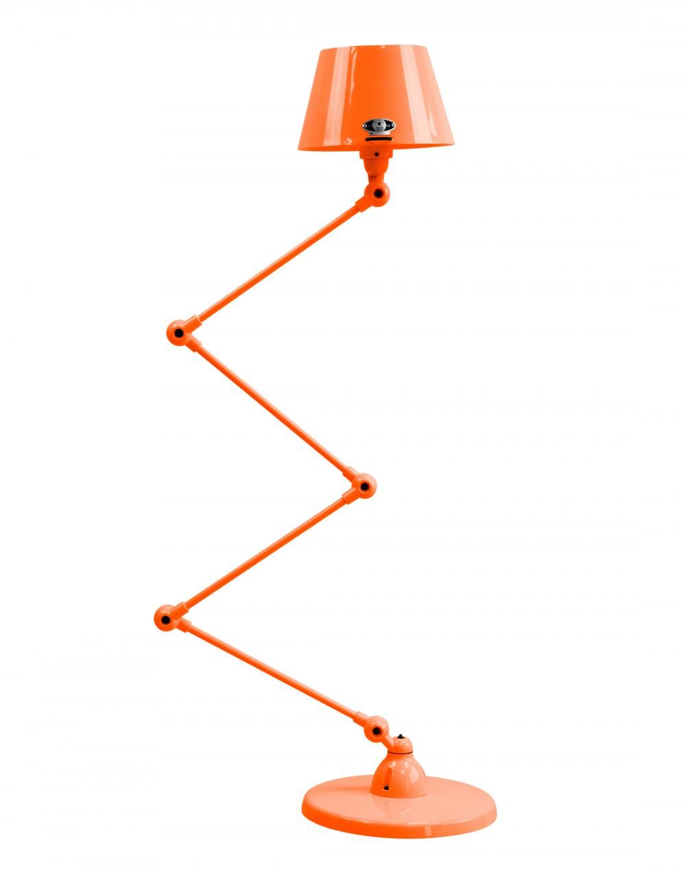 Jielde Aicler Zigzag 4 Arm Desk Or Floor Lamp, Straight Shade - Gloss