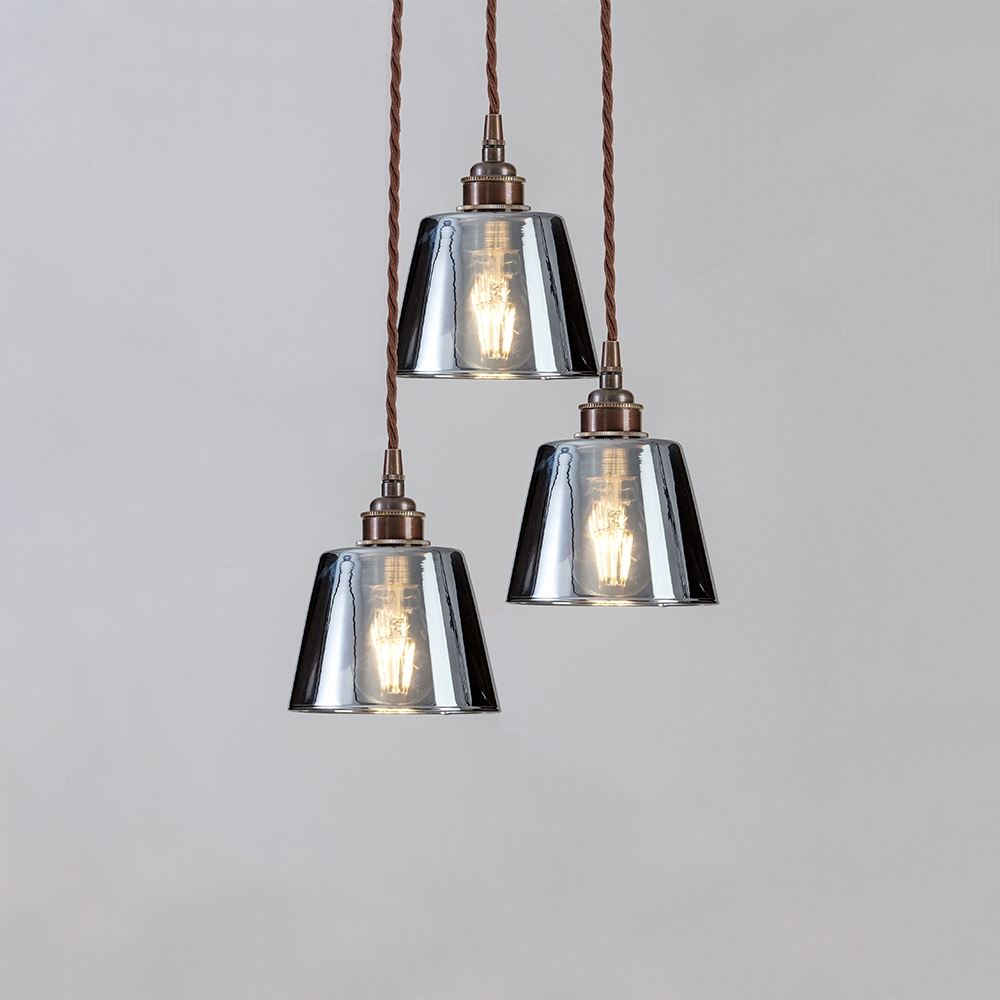 Outlet Old School Electric Blown Glass Cluster - Smoked