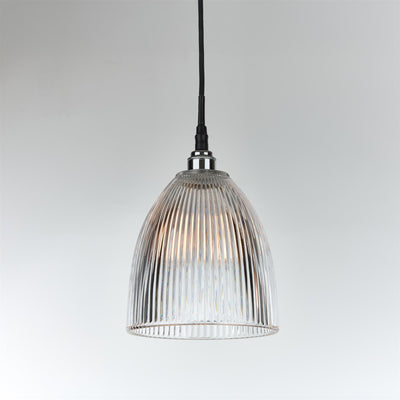 Old School Electric Elongated Prismatic Pendant Light : Bathroom Version