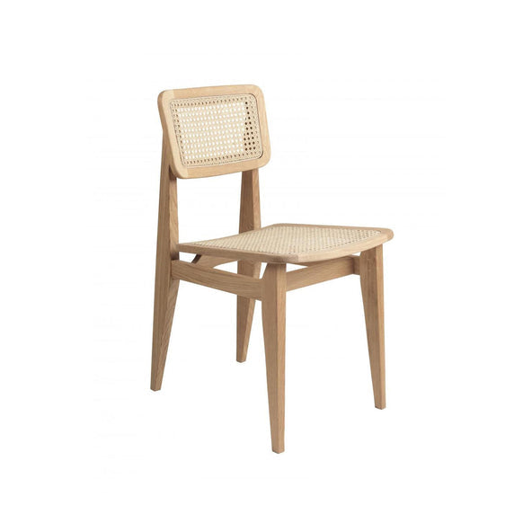 Ex-display (Bermondsey store) GUBI C-Chair Dining Chair - Cane Seat - Oiled oak