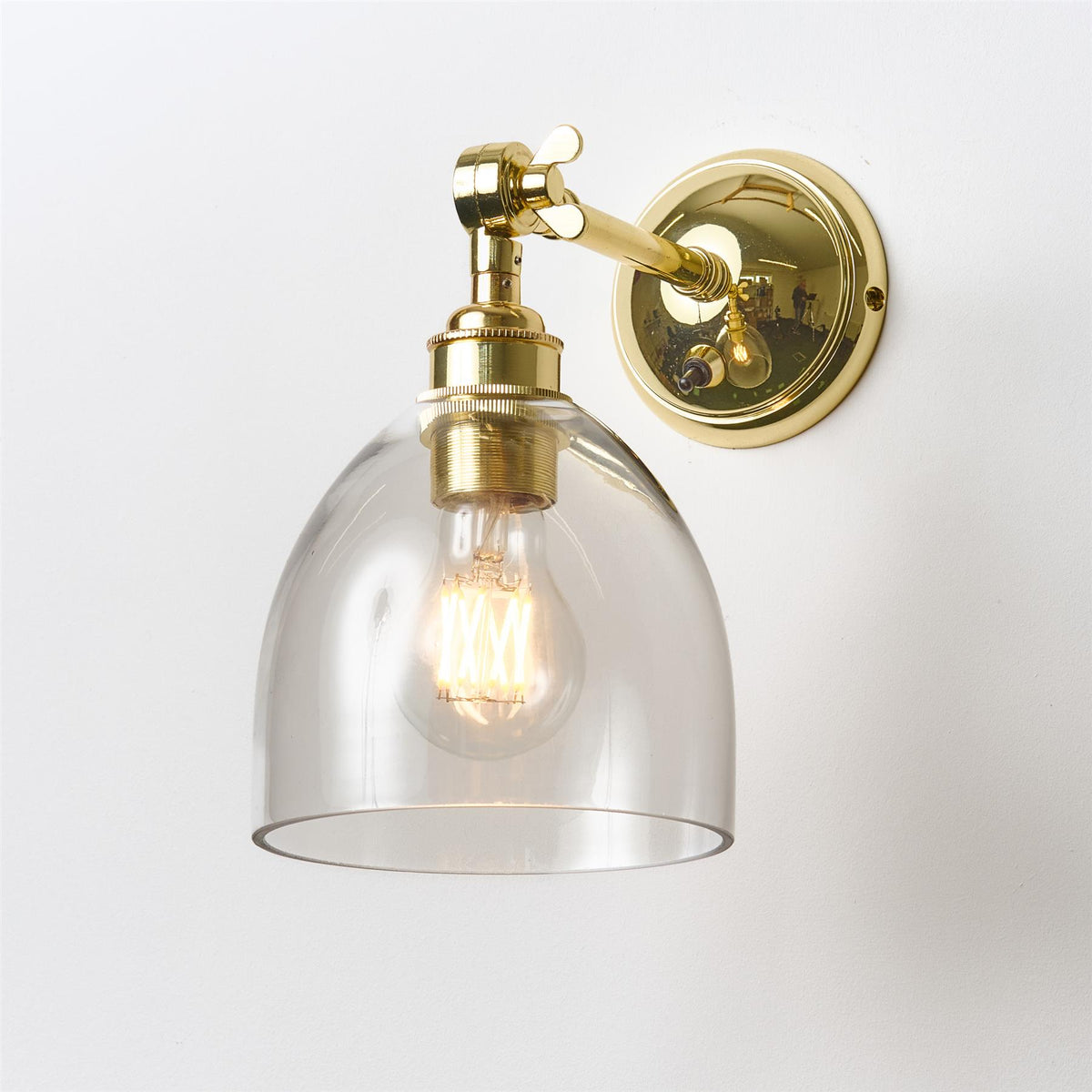 Old School Electric Bell Wall Light : Adjustable Arm