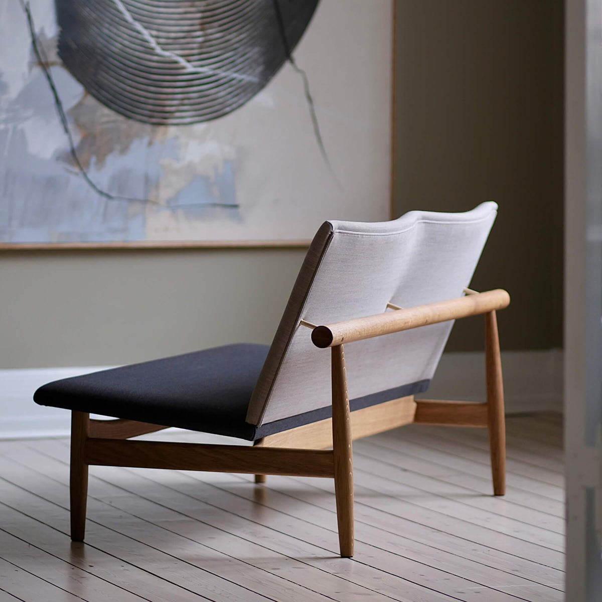 Finn Juhl The Japan 2 Seater Sofa in Clear Oiled Oak