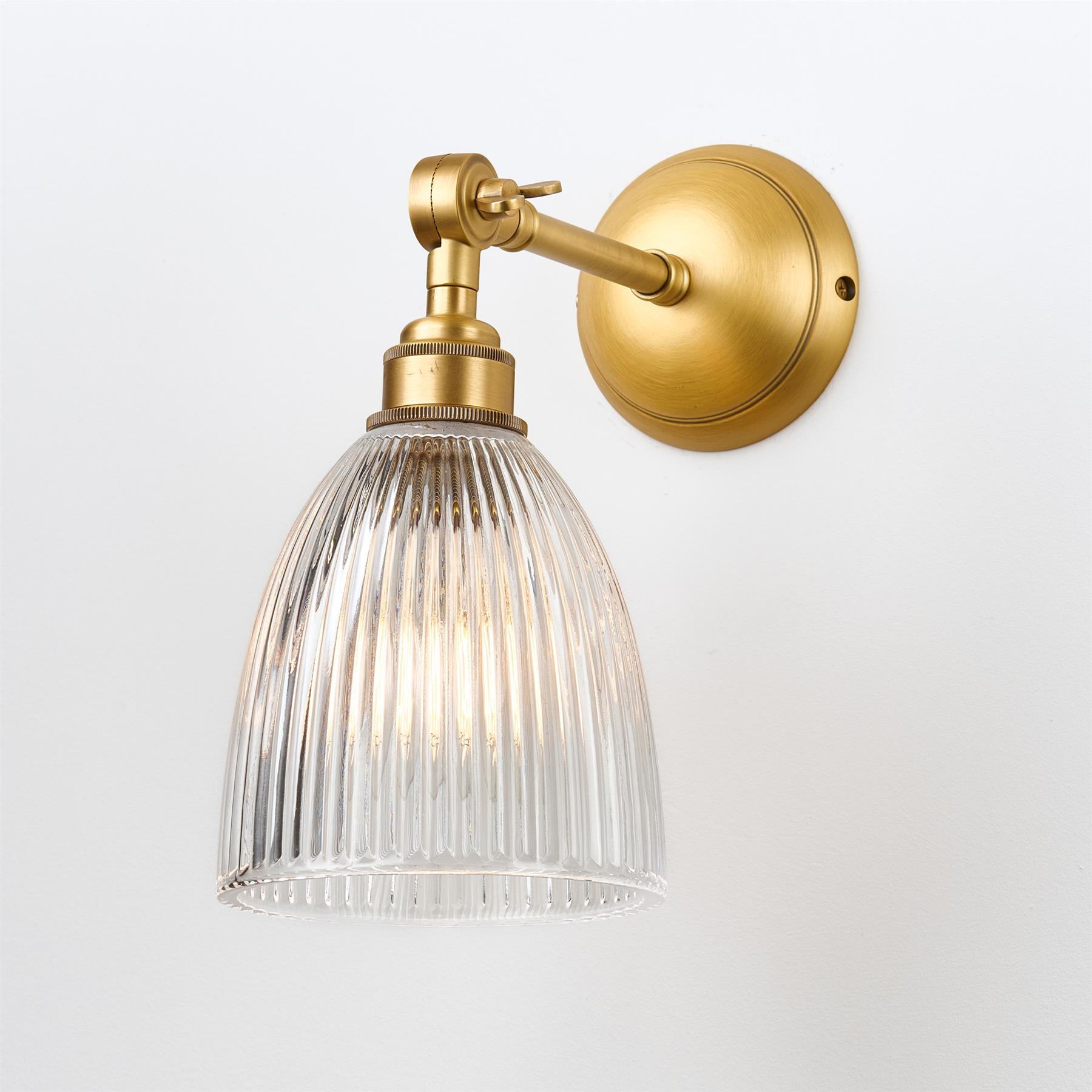 Old School Electric Elongated Prismatic Wall Light - Adjustable Arm
