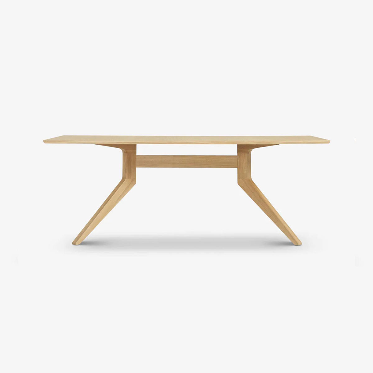 Outlet Case Furniture Cross Fixed Dining Table - Oak