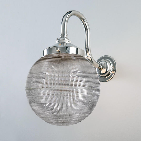 Outlet Old School Electric Prismatic Globe Wall Light - Polished Chrome