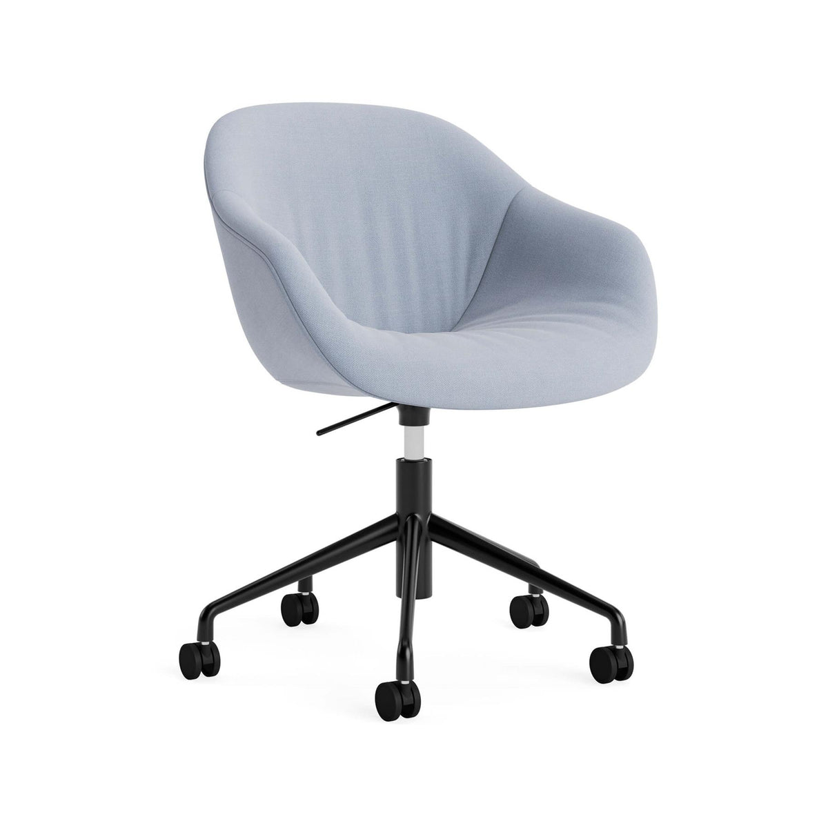 HAY AAC 253 Chair, Soft Upholstery - 5 Star Swivel Base, Gas Lift and Wheels