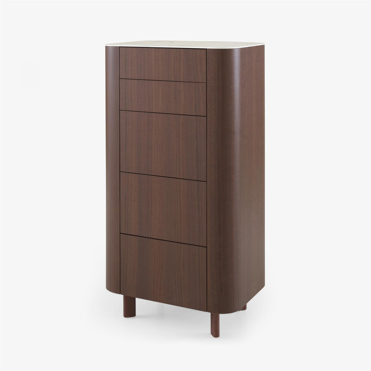 Ligne Roset Parabole Chest of Drawers in Dark Walnut