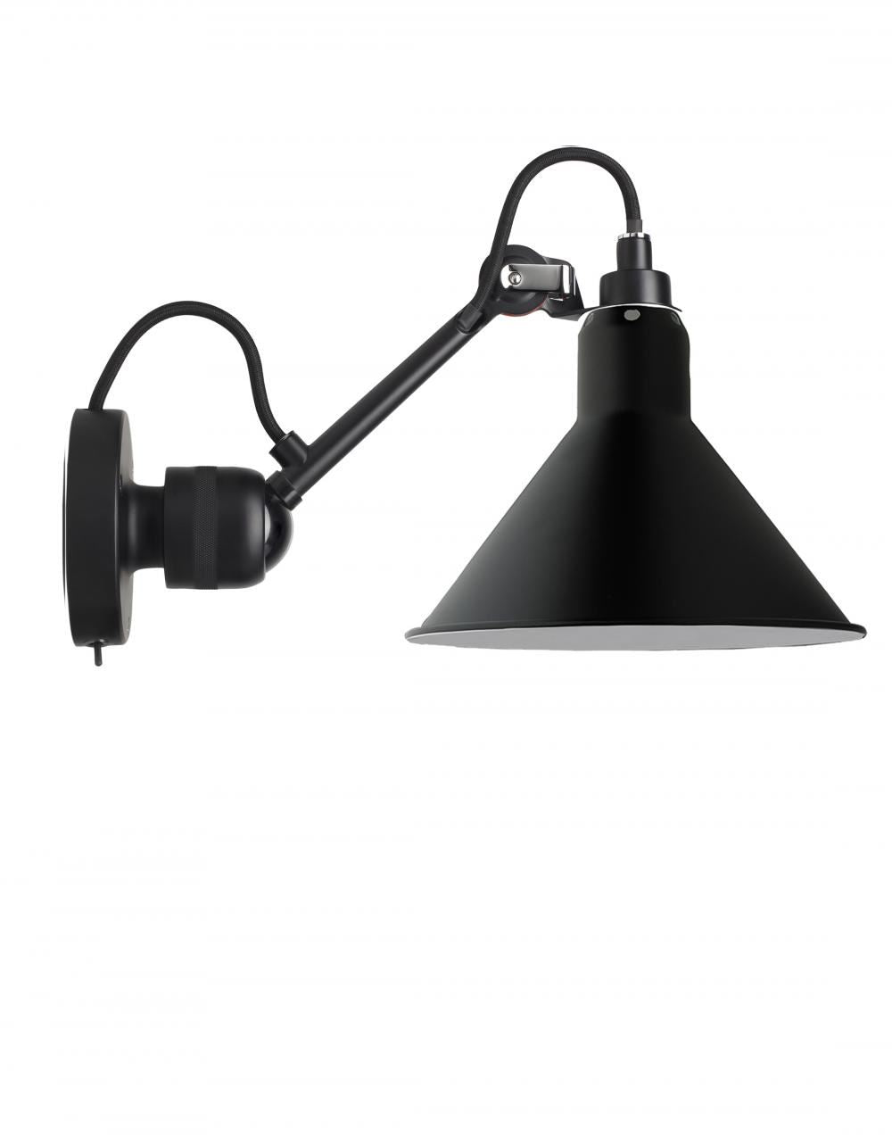 DCW Editions Lampe Gras 304 Small Wall Light - Black Arm