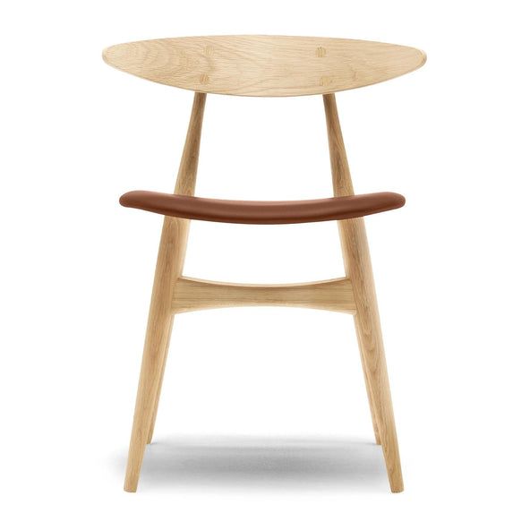 Outlet Carl Hansen & Son CH33P Chair - Oiled Oak with Loke 7748 Leather
