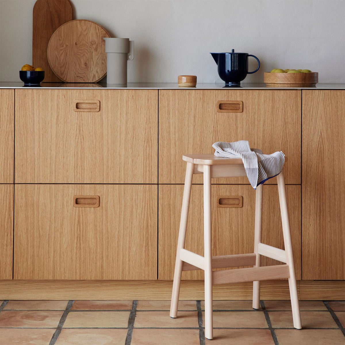 Form & Refine Angle Bar Stool