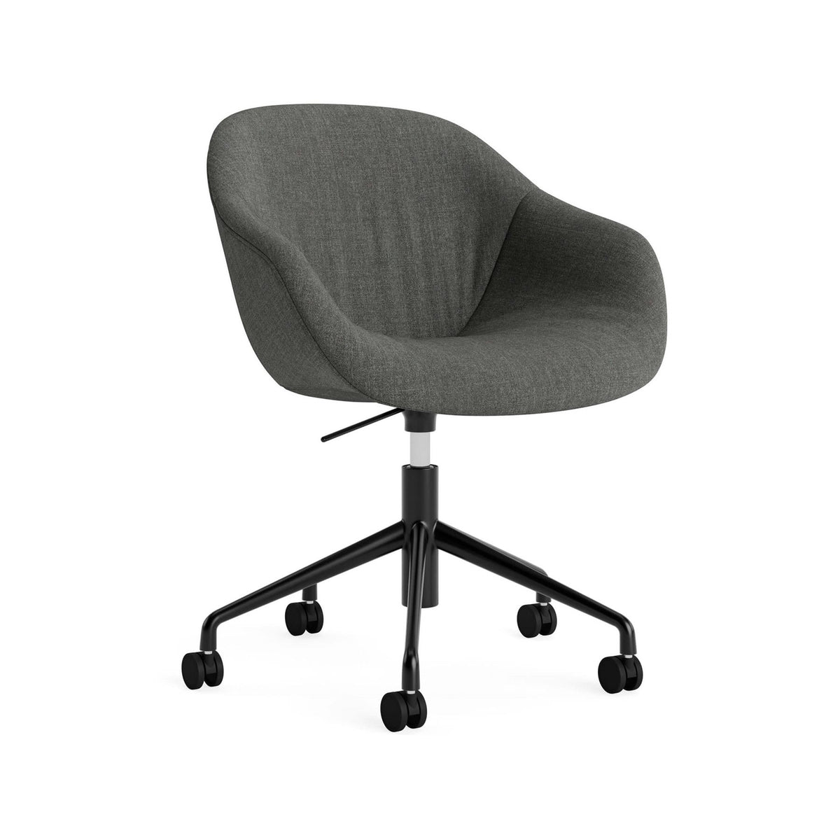 HAY AAC 253 Chair, Soft Upholstery - 5 Star Swivel Base, Gas Lift and Wheels