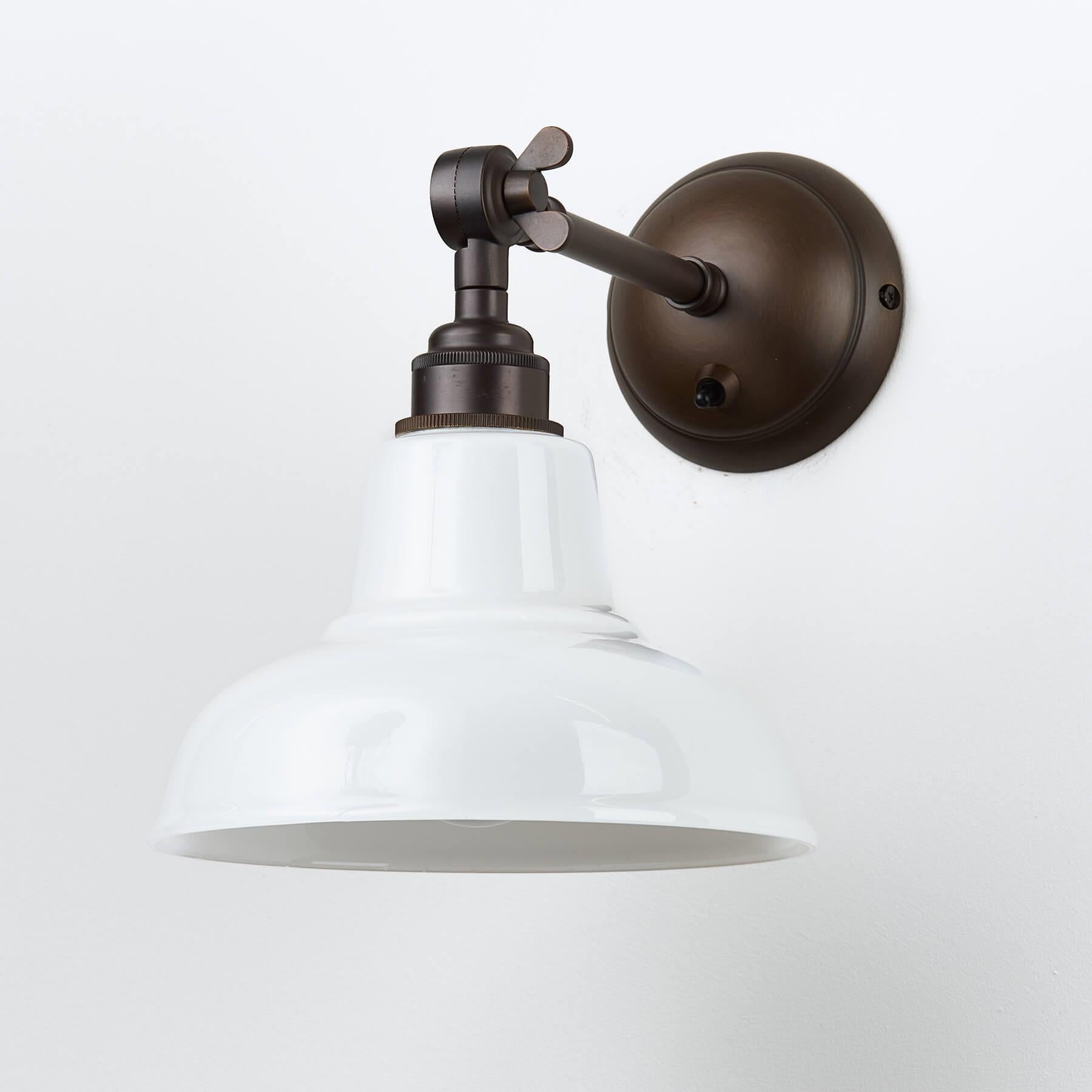 Old School Electric Factory Wall Light : Adjustable Arm