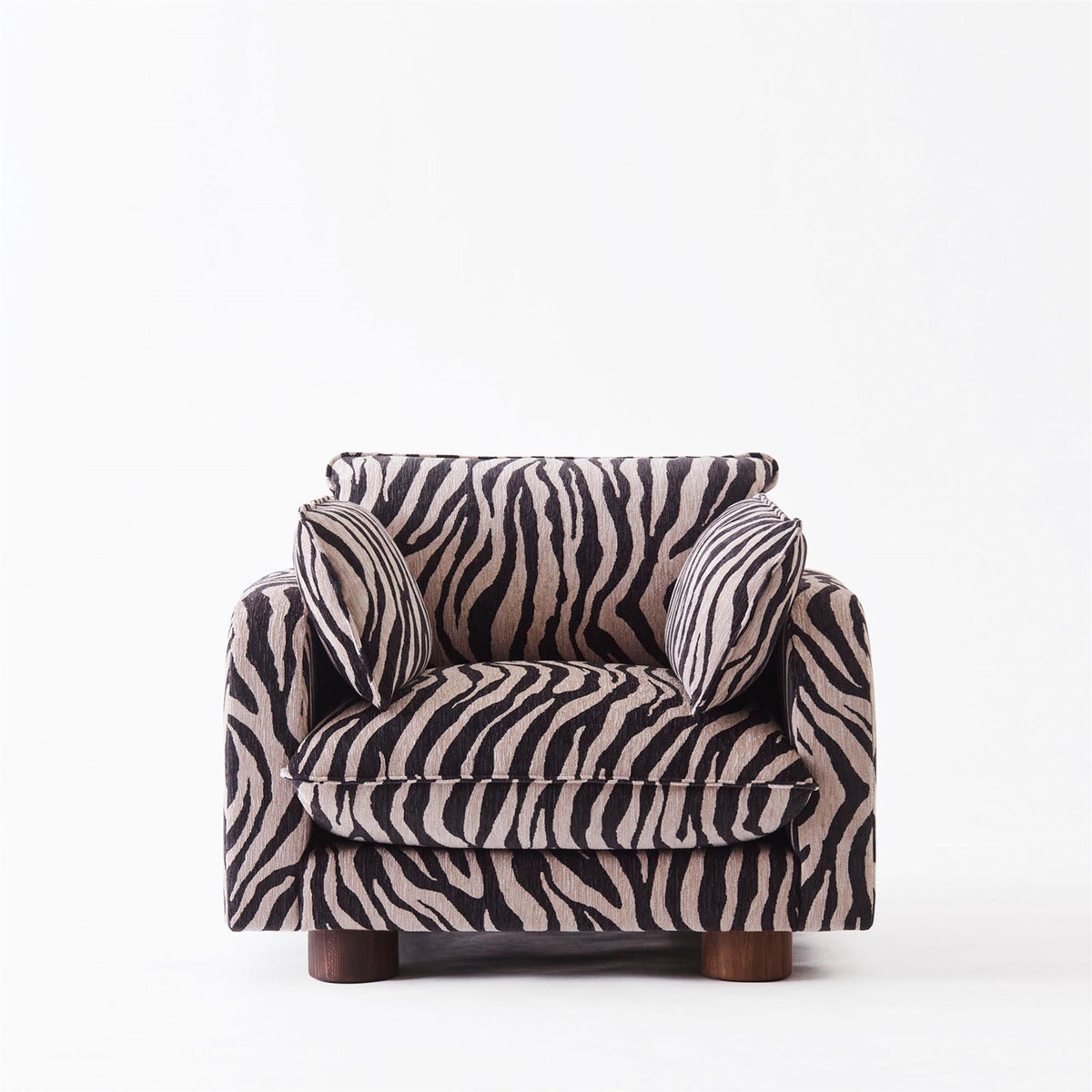Dusty Deco Miles Armchair Zebra