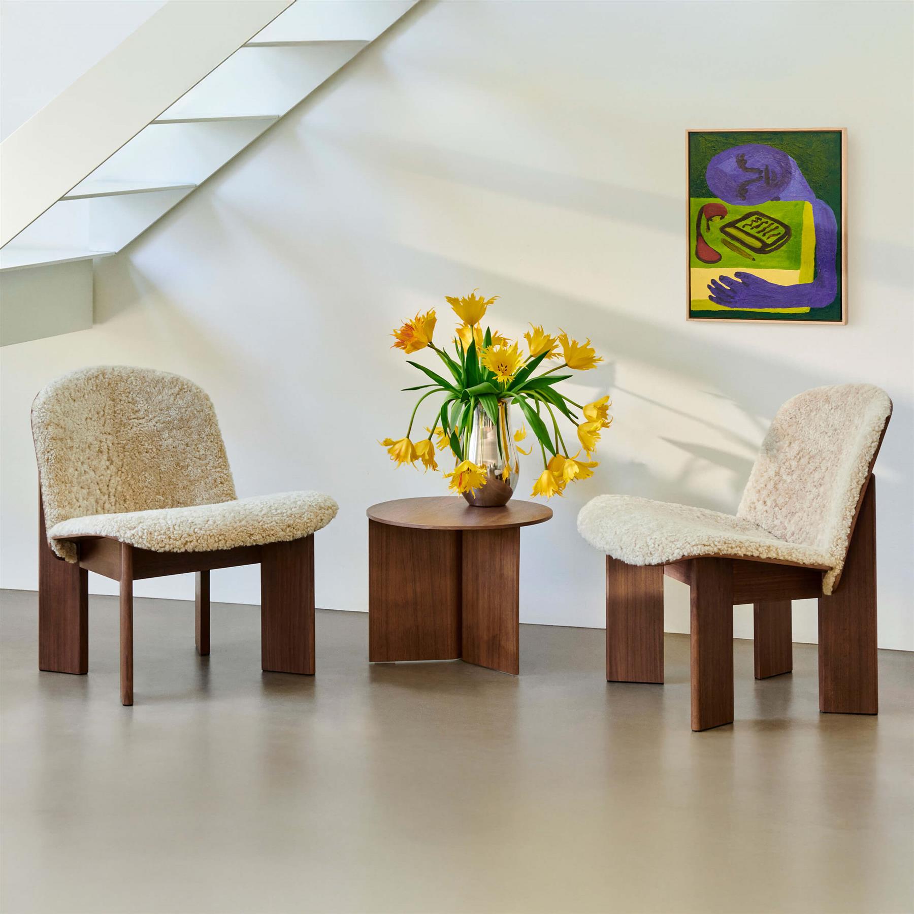 HAY Slit Table in Wood, Low