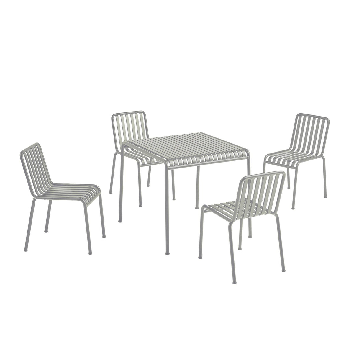 HAY Palissade Garden Dining Set - Chairs without Arms - Curated by Holloways of Ludlow