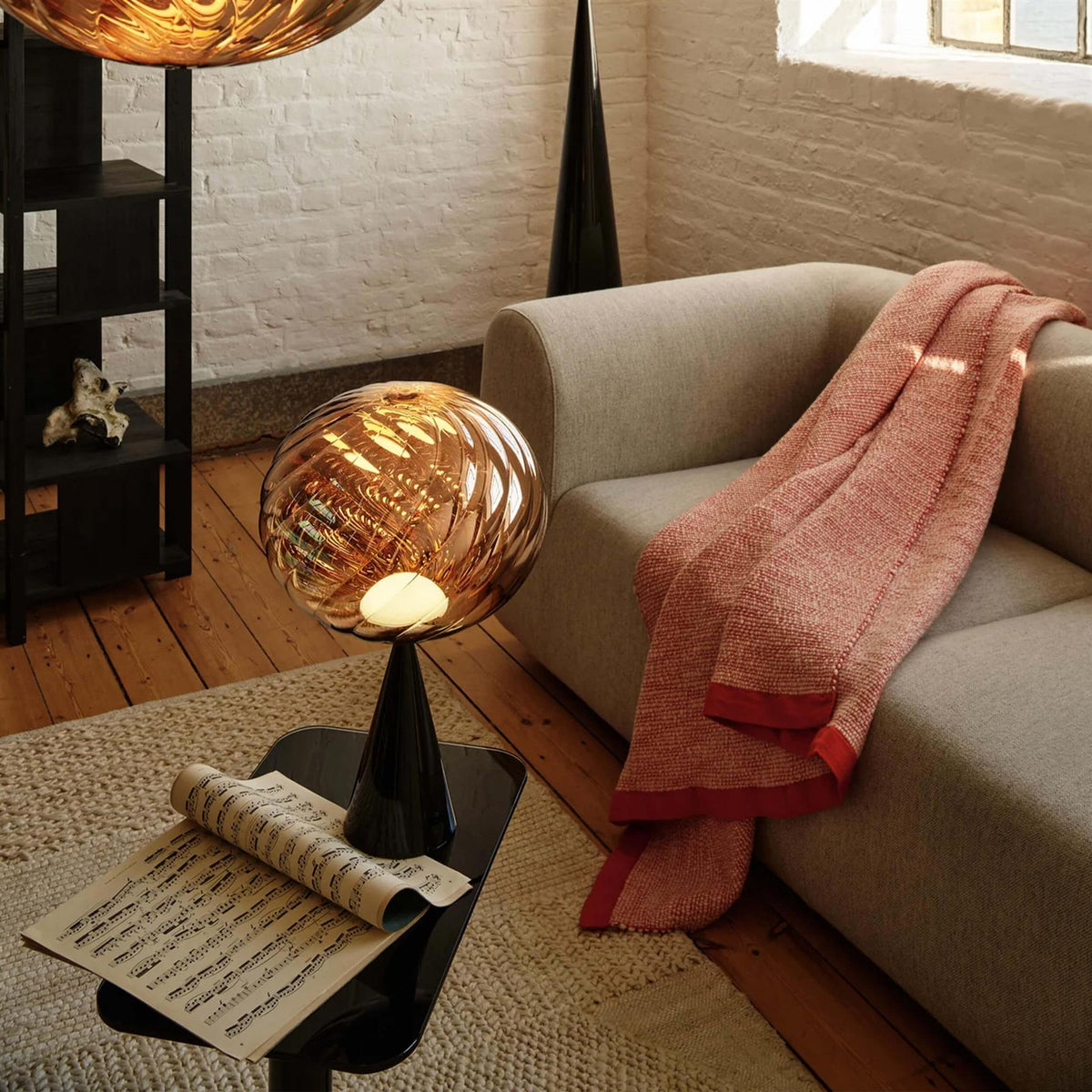 Tom Dixon Whirl LED Cone Fat Table Light