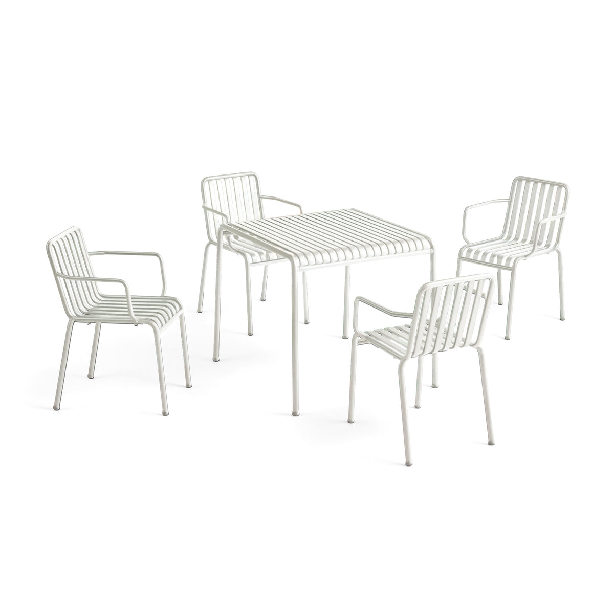 HAY Palissade Garden Dining Set - Chairs with Arms - Curated by Holloways of Ludlow
