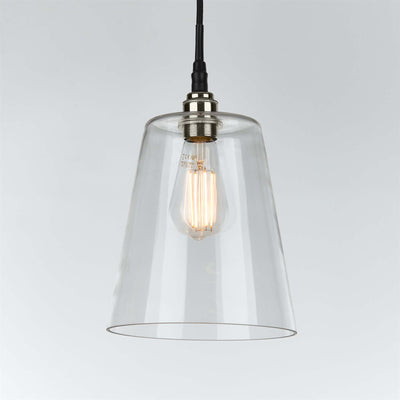 Old School Electric Tapered Blown Pendant Light : Bathroom Version