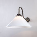 Outlet Old School Electric B22 Conical Glass Wall Light
