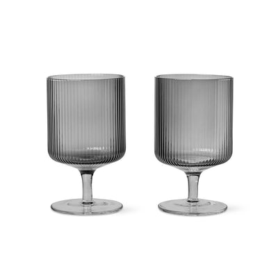 Ferm Living Ripple Wine Glasses - Set Of 2