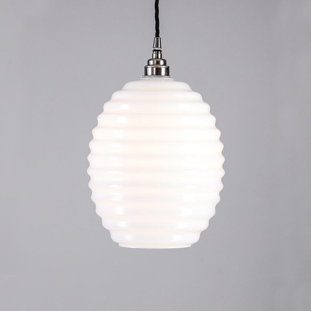 Outlet Old School Electric Beehive Pendant Light - Polished Nickel