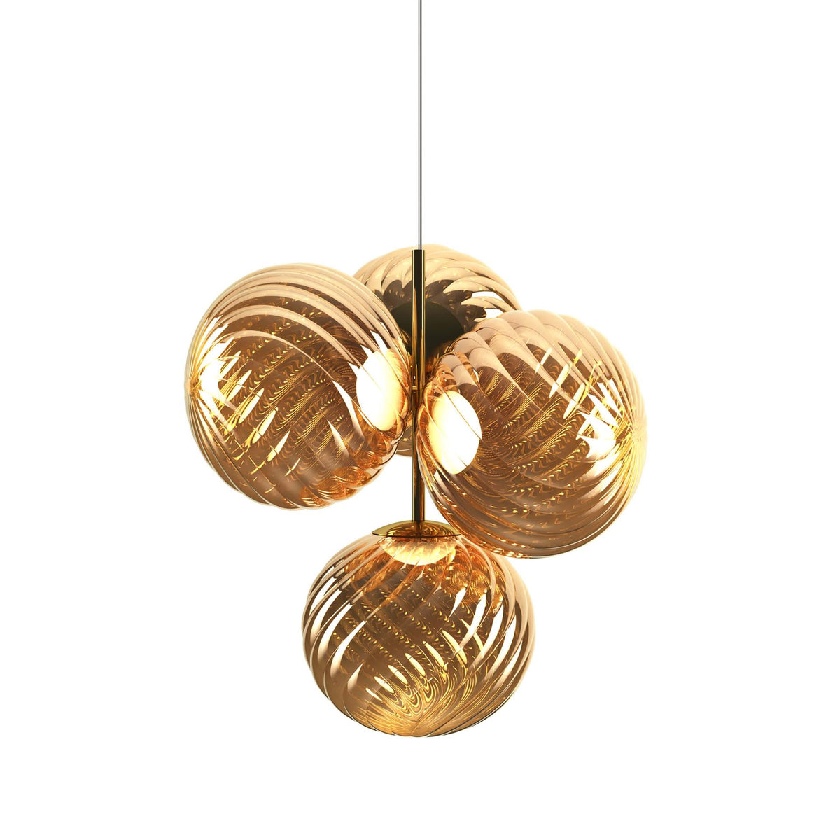 Tom Dixon Whirl Chandelier LED Pendant Light