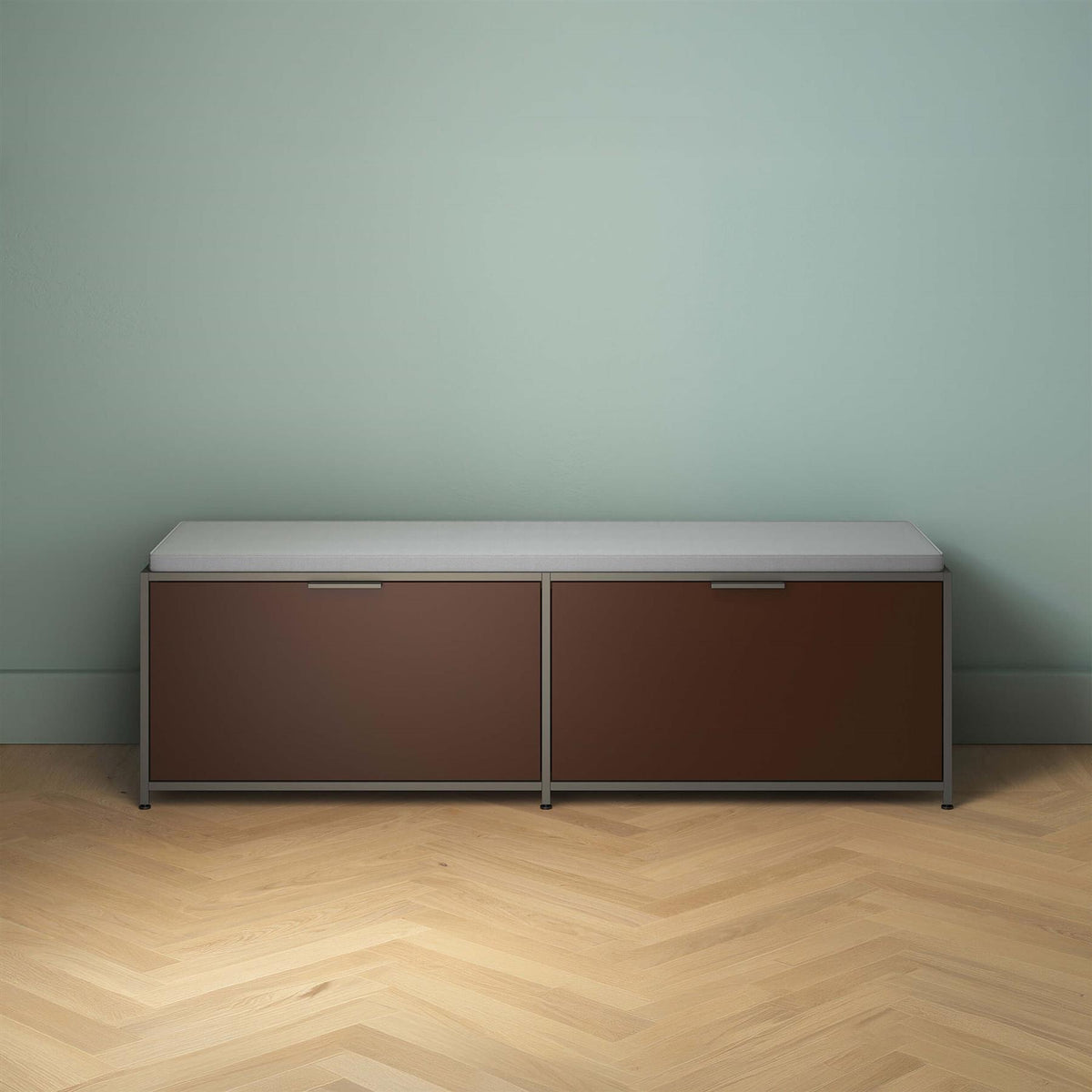 Ligne Roset Dita Bench with 2 Flap Doors