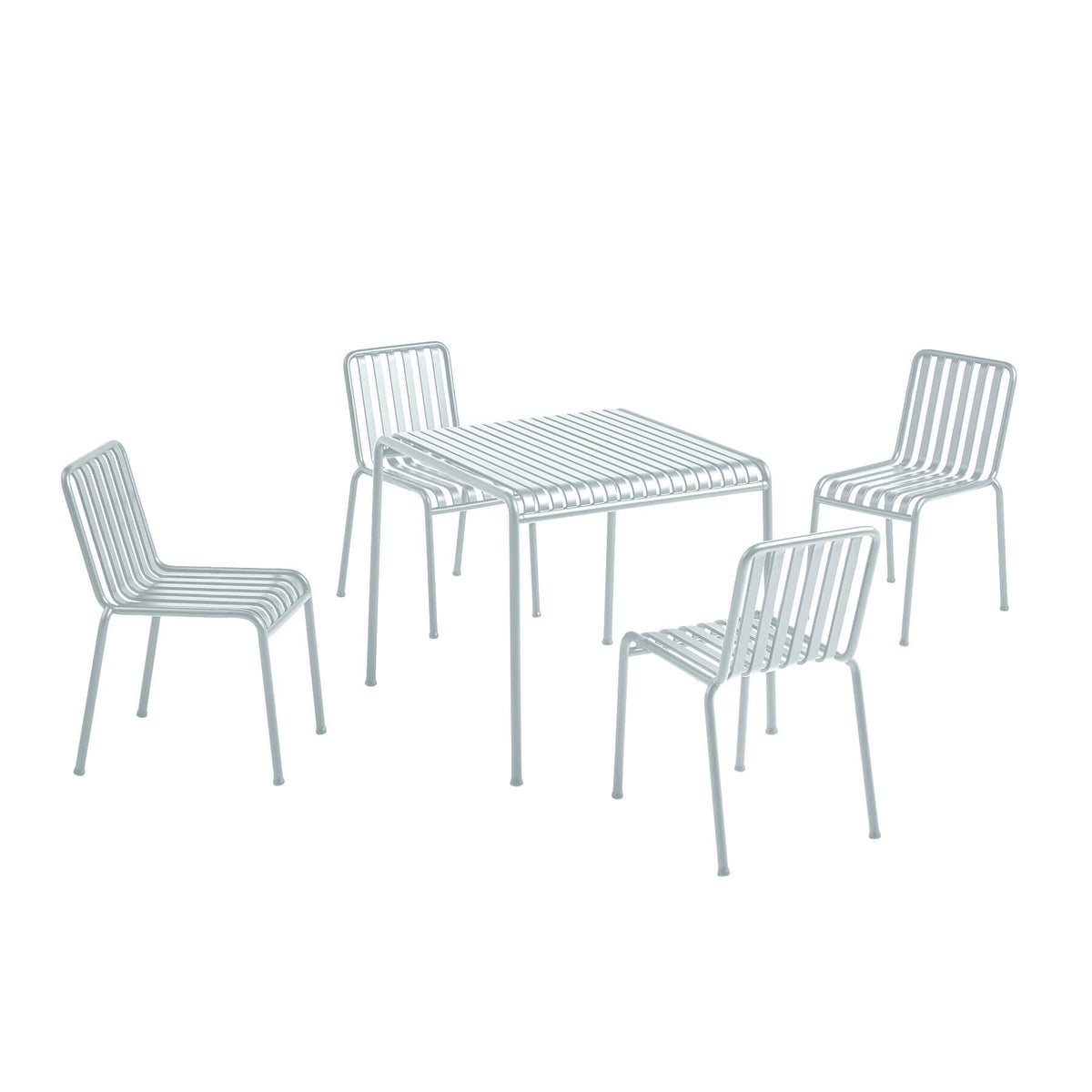 HAY Palissade Garden Dining Set - Chairs without Arms - Curated by Holloways of Ludlow