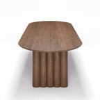 DK3 Plush Extendable Dining Table - 3cm Thick Table Top, Oval
