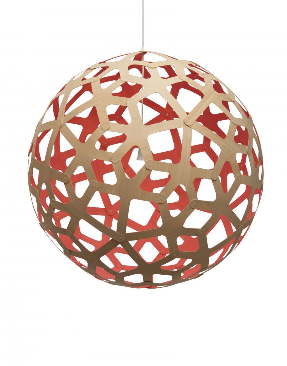 David Trubridge Coral Pendant Light - Colour Inside