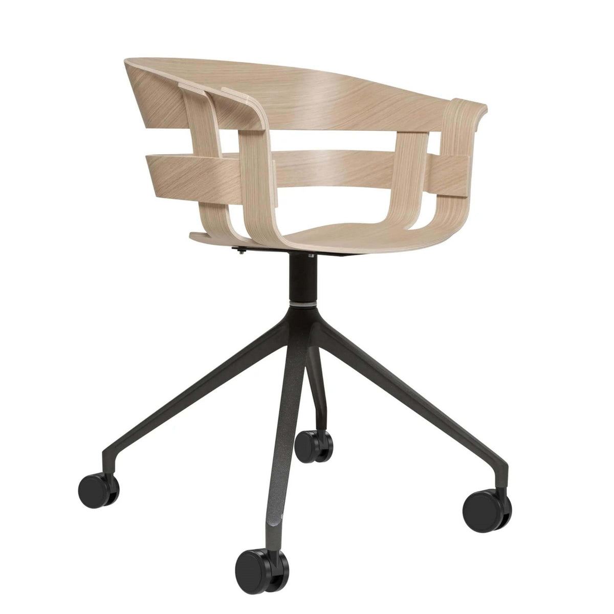Design House Stockholm Wick Chair with 4 Star Swivel Wheel Base
