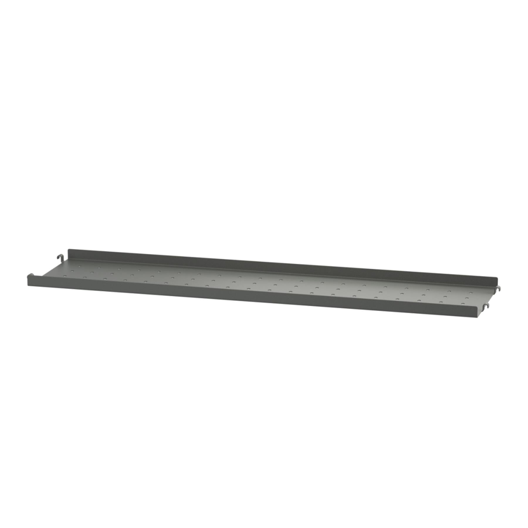 String Furniture String Metal Shelf with Low Edge