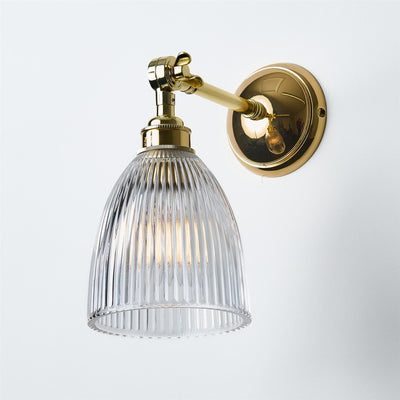 Old School Electric Elongated Prismatic Wall Light - Adjustable Arm